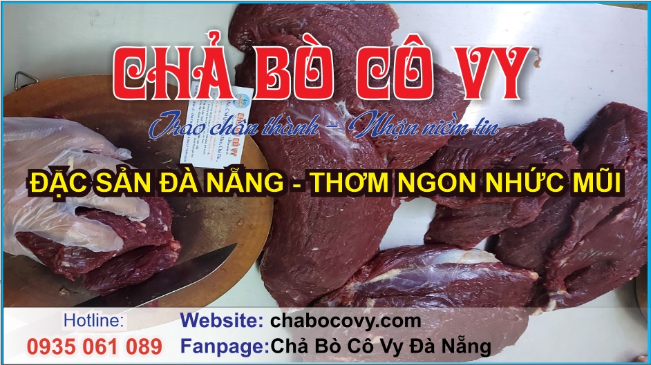 Chả bò Cô Vy đặc sản Đà Nẵng ngon và nổi tiếng